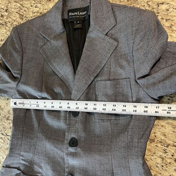 Vintage Y2K 90s Ralph Lauren Collection Classics Black Label Blazer Size Small - Picture 7 of 11